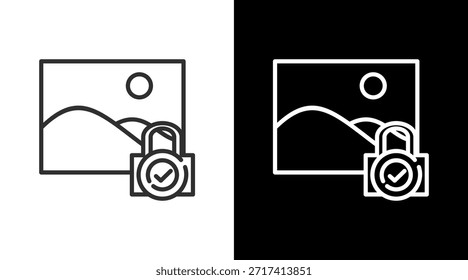 Vector blanco del conjunto del icono de la foto