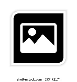 Photo  - white vector icon