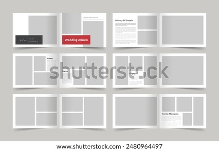 Photobook Design Template, Portfolio Layout
