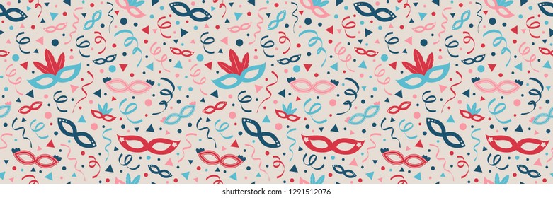 Photobooth, birthday or carnival party background with funny elements. Vector