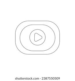 photocall live streaming line art icondesign