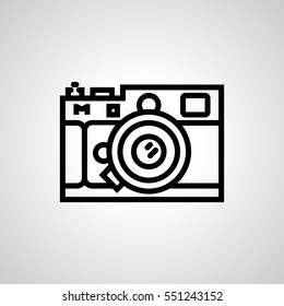 photo-camera icon. isolated sign symbol