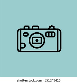 photo-camera icon. isolated sign symbol