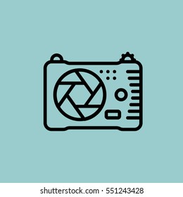 photo-camera icon. isolated sign symbol