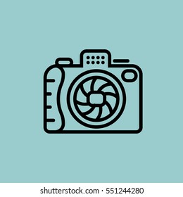 photo-camera icon. isolated sign symbol