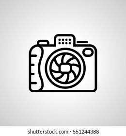 photo-camera icon. isolated sign symbol