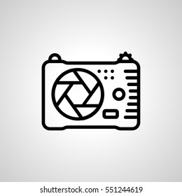 photo-camera icon. isolated sign symbol