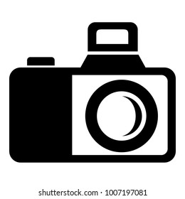 Photocamera icon. Simple illustration of photocamera vector icon for web