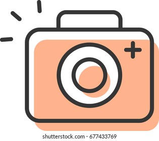 photocamera icon vector