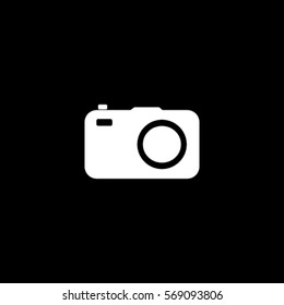 Photocamera icon, vector illustration