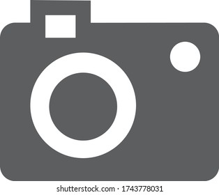 foto,imagen vectorial de icono de cámara plana
