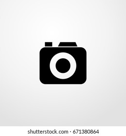 photocamera icon. vector sign symbol on white background