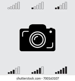 Photocamera vector icon