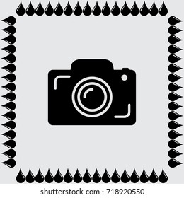 Photocamera vector icon