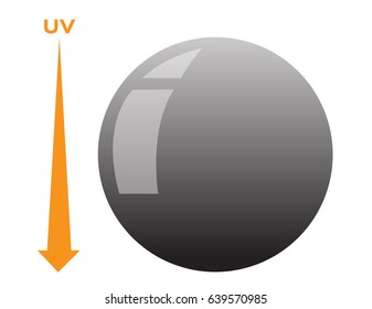 Photochromic Lens Vector . Uv Can Change The Color