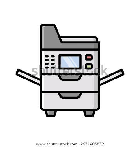 photocopier icon vector design template simple and clean