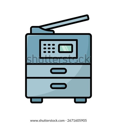 photocopier icon vector design template simple and clean