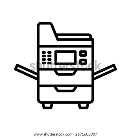 photocopier icon vector design template simple and clean