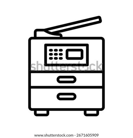 photocopier icon vector design template simple and clean
