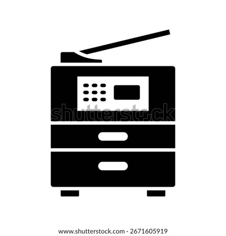 photocopier icon vector design template simple and clean