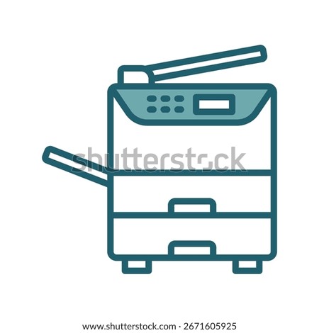 photocopier icon vector design template simple and clean