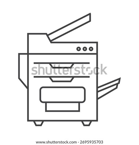 
photocopier icon vector illustration on white background