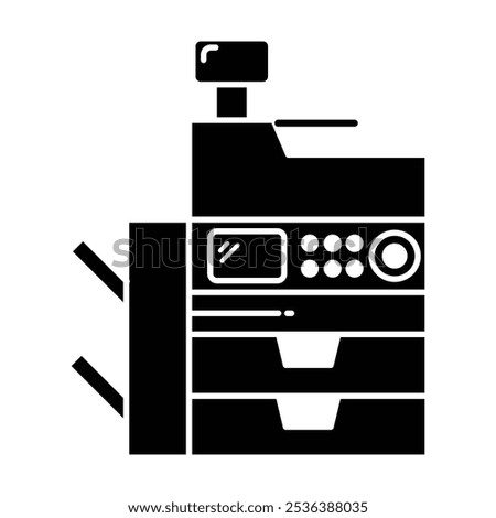 Photocopier icon vector on white background