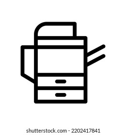 Photocopier Line Icon Illustration Vector Graphic