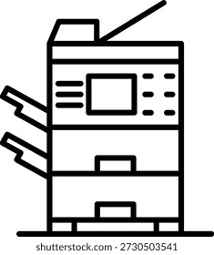 Línea de fotocopiadora Vector Icon Design