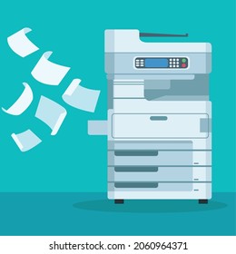 photocopier machine and documents scene