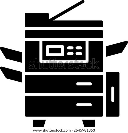 Photocopier New Creative Vector Icons Design