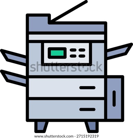 Photocopier New Creative Vector Icons Design