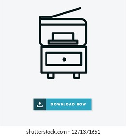 Photocopier vector icon