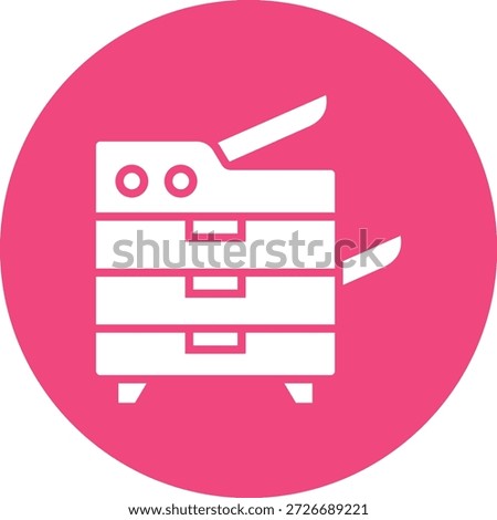 Photocopier Vector Icon Design Illustration