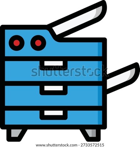 Photocopier Vector Icon Design Illustration