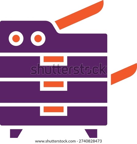 Photocopier Vector Icon Design Illustration
