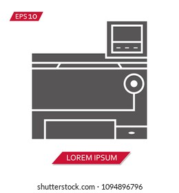photocopier vector icon symbol