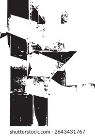 Efeito de falha de fotocópia com contornos fora do lugar no plano de fundo branco para desenhos retrô, distorcidos ou digitais