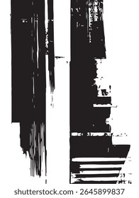 Photocopy Glitch Effect with Misplaced Outlines on White Background for Retro, Distorted, or Digital Designs