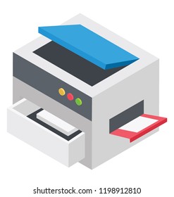 
A photocopy machine for copying the hard copy documents 
