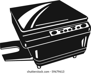 Photocopy Machine Vector Illustration