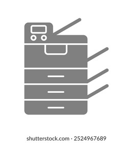Photocopy machine vector with the latest technology