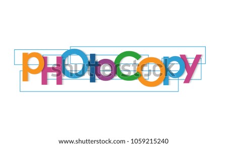 Photocopy vector letters
