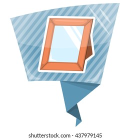 Photoframe colorful icon