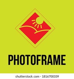 photoframe logo  design symbolizing ones organization.It is design that is used by an organization for it's letterhead,advertising material,and signs as an emblem.