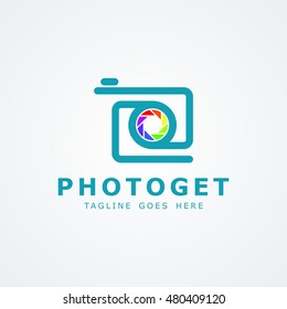 Photoget Camera Logo available in vector/illustration