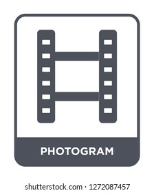 photogram icon vector on white background, photogram trendy filled icons from Electronic stuff fill collection, photogram simple element illustration