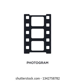 photogram isolated icon. simple element illustration from electronic stuff fill concept icons.