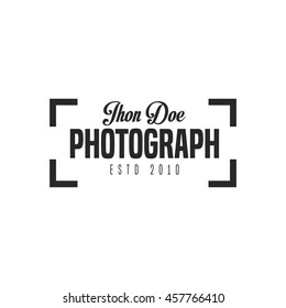 Photograph badge and logo vector illustration