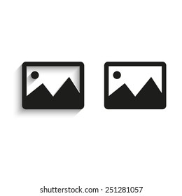 photograph - black vector icons